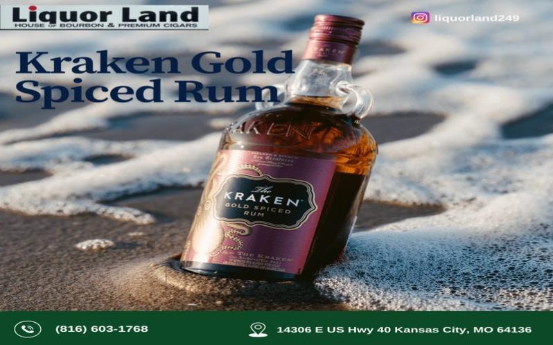 Kraken Gold Spiced Rum avaiulable in Kansas City 