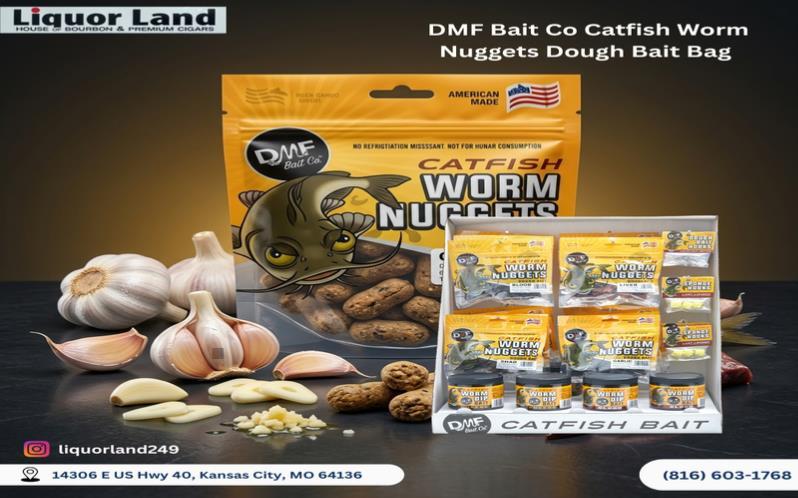 DMF Bait Co Catfish Worm Nuggets Dough Bait Bag